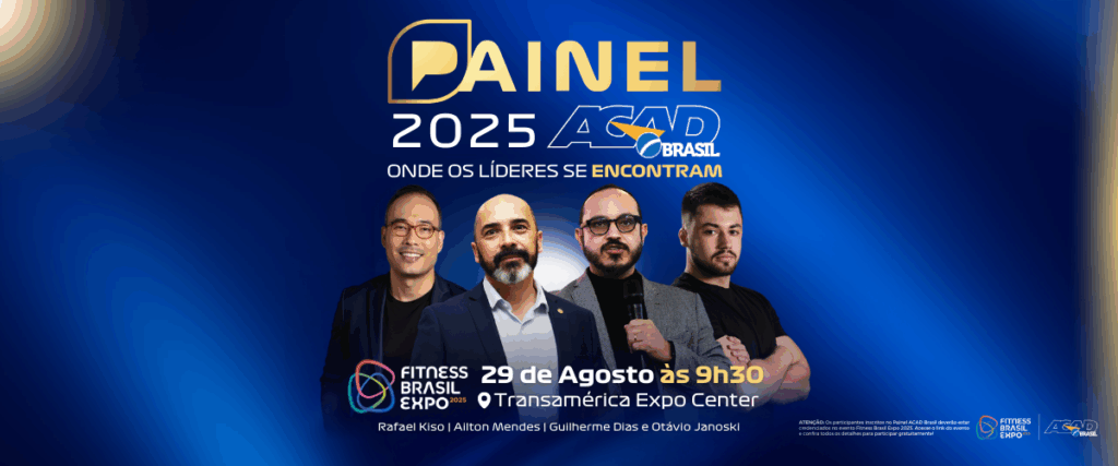 ACAD na Fitness Brasil Expo: Painel com especialistas e ativações incríveis no estande!